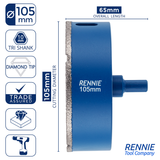 Diamond Tile Drill Bits / Holesaws For Ceramic & Porcelain Tiles