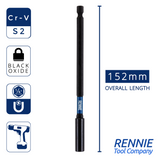 150mm Long Magnetic Impact Driver / Screwdriver Bit Holders Coated
