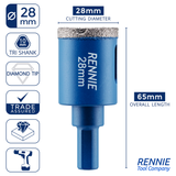 Diamond Tile Drill Bits / Holesaws For Ceramic & Porcelain Tiles