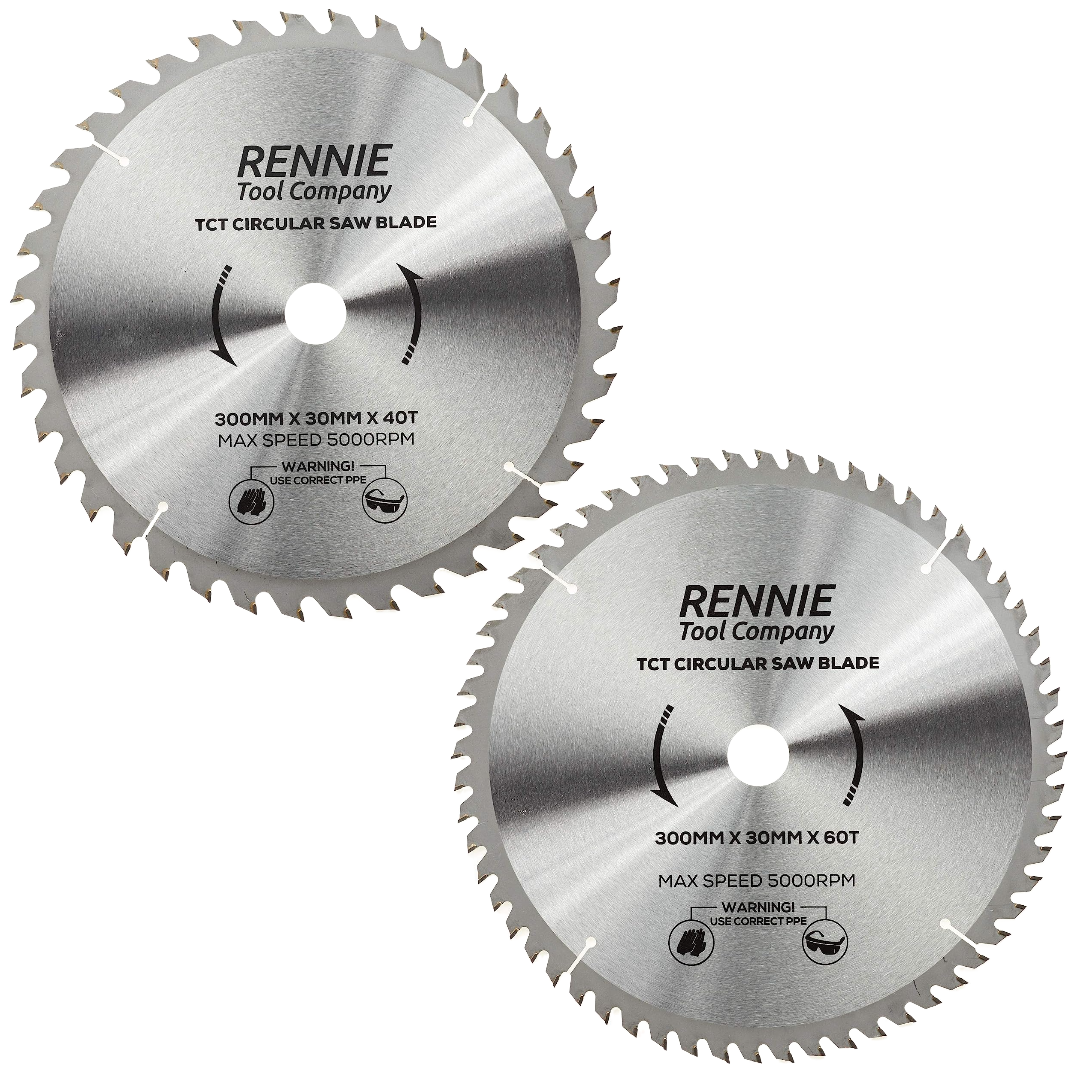2 P 300mm x 40T 60T TCT Circular Wood Saw Blades
