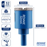 Diamond Tile Drill Bits / Holesaws For Ceramic & Porcelain Tiles