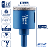 Diamond Tile Drill Bits / Holesaws For Ceramic & Porcelain Tiles