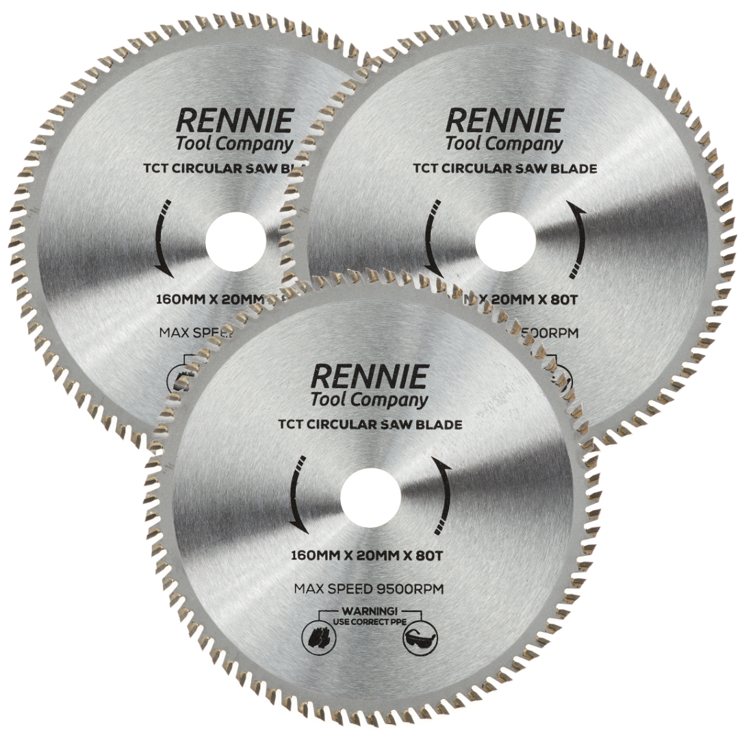 3P 160mm x 80T TCT Circular Wood Saw Blades Rennie