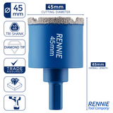 Diamond Tile Drill Bits / Holesaws For Ceramic & Porcelain Tiles