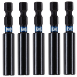 60mm Long Magnetic Impact Driver / Screwdriver Bit Holders Coated