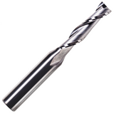 Solid Carbide 2 Flute Up Cut Spiral Router Bits On A 1/4" Shank