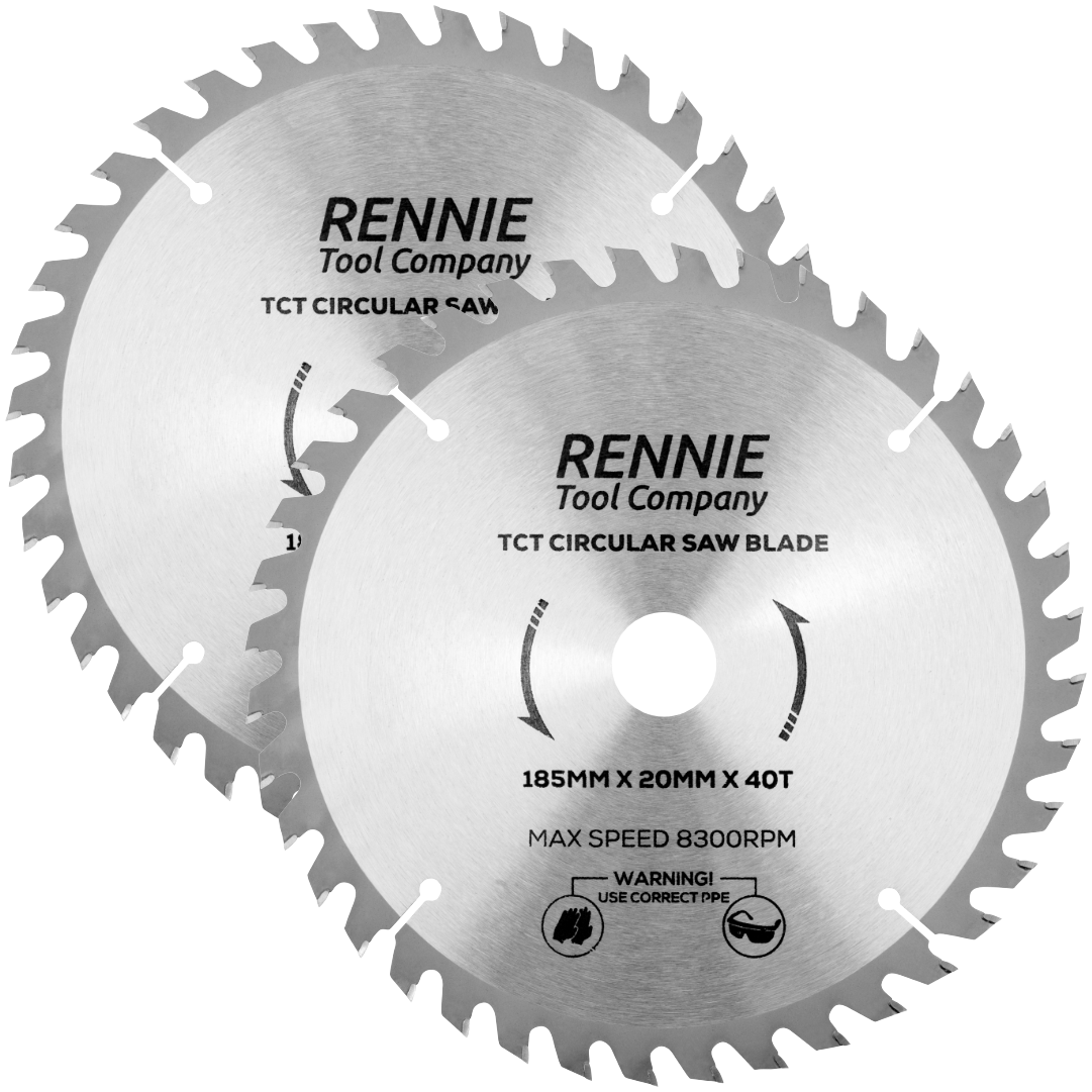 2P 185mm x 20mm Bore x 40T TCT Saw Blade Rennie