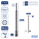 TCT Core Drill Bits Sets With SDS Adapter