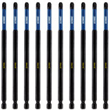 10 Pack PH3 x 150mm Extra Long Magnetic Impact Screwdriver Bits Set Phillips #3