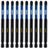 10 Pack PH3 x 100mm Long Magnetic Impact Screwdriver Bits Set Phillips #3