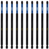 10 Pack PZ3 x 150mm Extra Long Magnetic Impact Screwdriver Bits Set Pozidriv (Pozi 3)