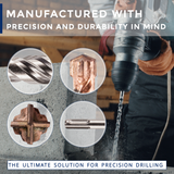 8pc SDS Plus High Performance Hammer Drill Bit Set 5mm - 12mm x 160mm Long