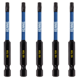 5 Pack - T20 Torx 75mm Long Magnetic Impact Screwdriver Bits Set TX20
