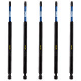 5 Pack - T25 Torx 150mm Long Magnetic Impact Screwdriver Bits Set TX25