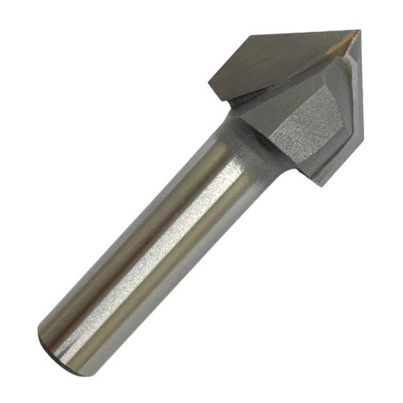 1 (25.4mm) x 90° x 1/2 Shank V-Groove Carbide Tipped Router Bit (Onsrud Spec 37-63)