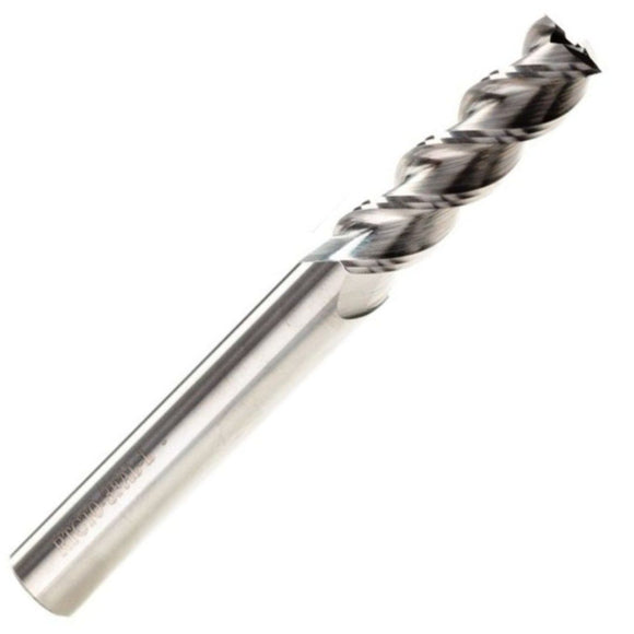 Solid Carbide 3 Flute Endmills For Aluminium Long Series