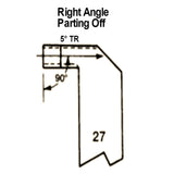 No.27 HSS Right Angle Parting Off R/H Butt Welded Tools