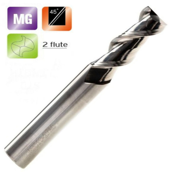 Solid Carbide 2 Flute Slot Drills For Aluminium
