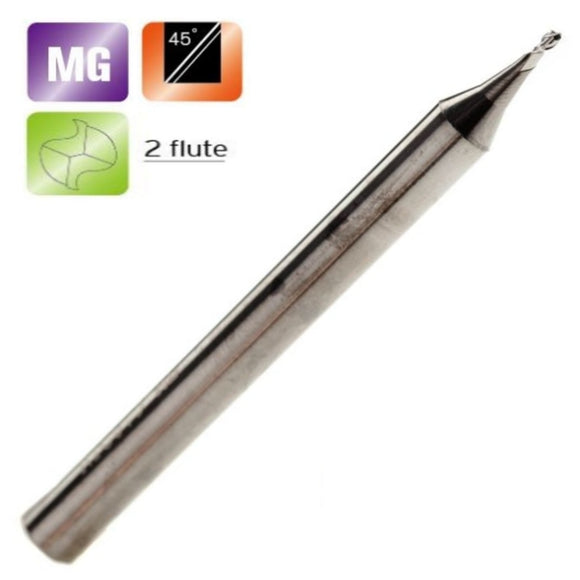 Solid Carbide 2 Flute Micro Endmills For Aluminium