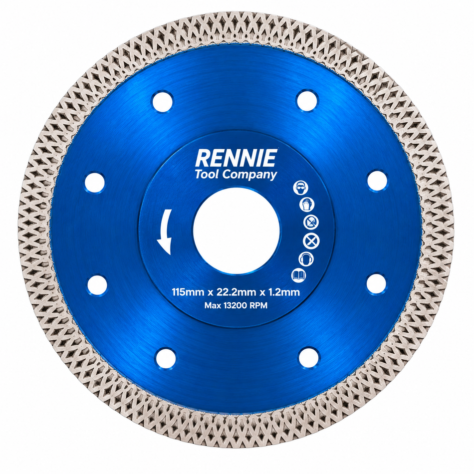 115mm (4 1/2") Diamond Cutting Discs / Blades Ultra Thin For Masonry Tiles ETC
