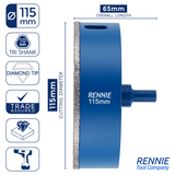 Diamond Tile Drill Bits / Holesaws For Ceramic & Porcelain Tiles