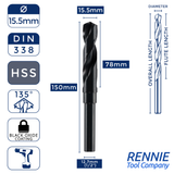 HSS Blacksmith Reduced Shank Drills Metric Sizes