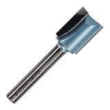 1/4" Shank TCT Tipped Straight Flute Router Bits Fits Makita Festool Dewalt Trend Routers