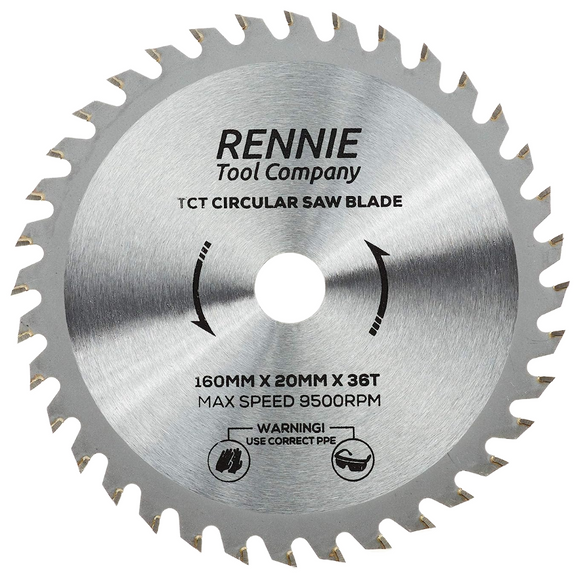 160mm x 36T TCT Circular Wood Saw Blade Fits Bosch, Makita and more.