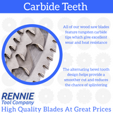 160mm x 36T TCT Circular Wood Saw Blade Fits Bosch, Makita and more.