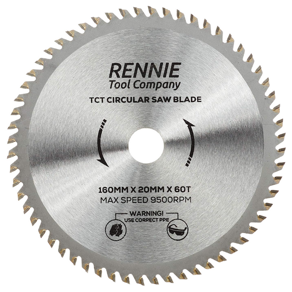 160mm x 60T TCT Circular Wood Saw Blade Fits Bosch, Makita and etc