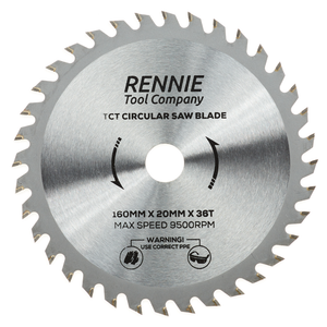 160mm x 36T TCT Circular Wood Saw Blade Fits Bosch, Makita, Black & Decker, Dewalt, Festool TS55 etc