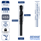 HSS Blacksmith Reduced Shank Drills Metric Sizes