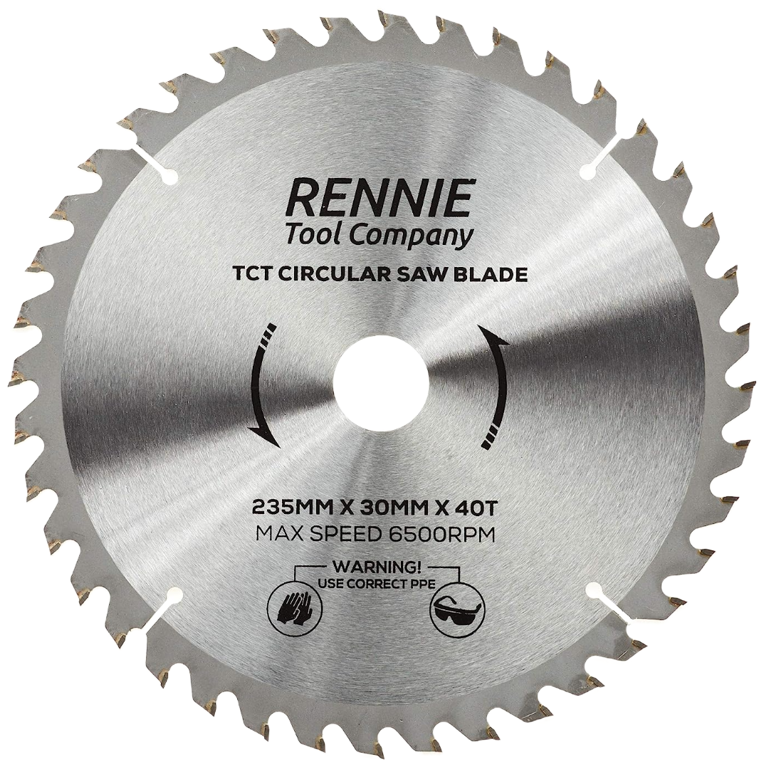 235mm x 40T TCT Circular Wood Saw Blade. Fits Bosch Makita Dewalt Circ