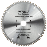 235mm x 80T TCT Circular Wood Saw Blade. Fits Bosch Makita Dewalt Circular Saws Etc