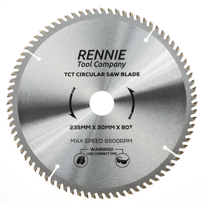 235mm x 80T TCT Circular Wood Saw Blade Rennie Tools