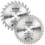 Pack Of 2 - 135mm x 40T & 24T TCT Circular Wood Saw Blade Fits Bosch, Makita, Black & Decker, Dewalt etc