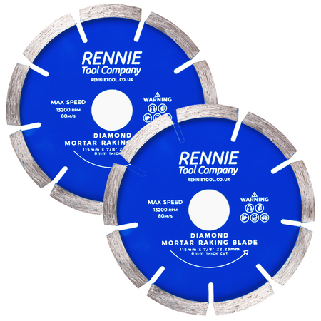 Mortor Rake Tool Pack Of 2 x 115mm Mortar Raking Blade – Rennie Tool Company