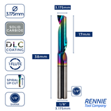 Solid Carbide Single Flute DLC Coated End Mill For Aluminium & ACM