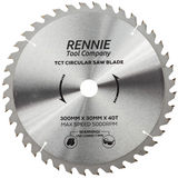 300mm x 40T TCT Circular Wood Saw Blade. Fits Multiple Circular Saws.