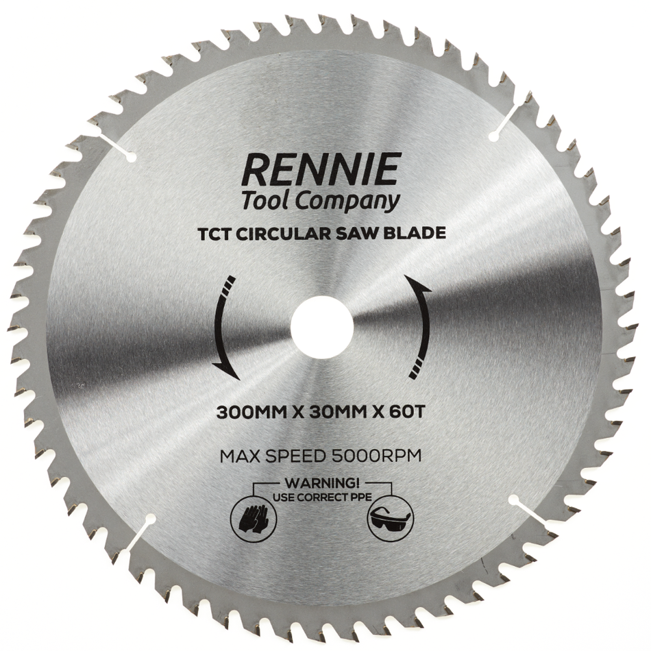 300mm x 60T TCT Circular Wood Saw Blade. Fits Bosch Makita Dewalt Circular Saws Etc