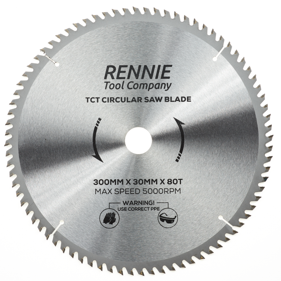 300mm x 80T TCT Circular Wood Saw Blade. Fits Bosch Makita Dewalt Circular Saws Etc