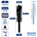 HSS Blacksmith Reduced Shank Drills Metric Sizes