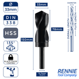 HSS Blacksmith Reduced Shank Drills Metric Sizes