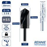 HSS Blacksmith Reduced Shank Drills Metric Sizes