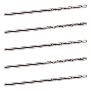 Pack Of 5 - TCT Tipped Masonry Drill Bits Straight Shank