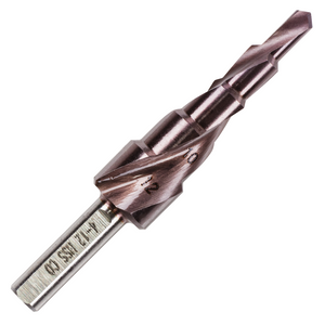 HSS Cobalt Step Drill Bits On A Hex Shank  (8% Cobalt)