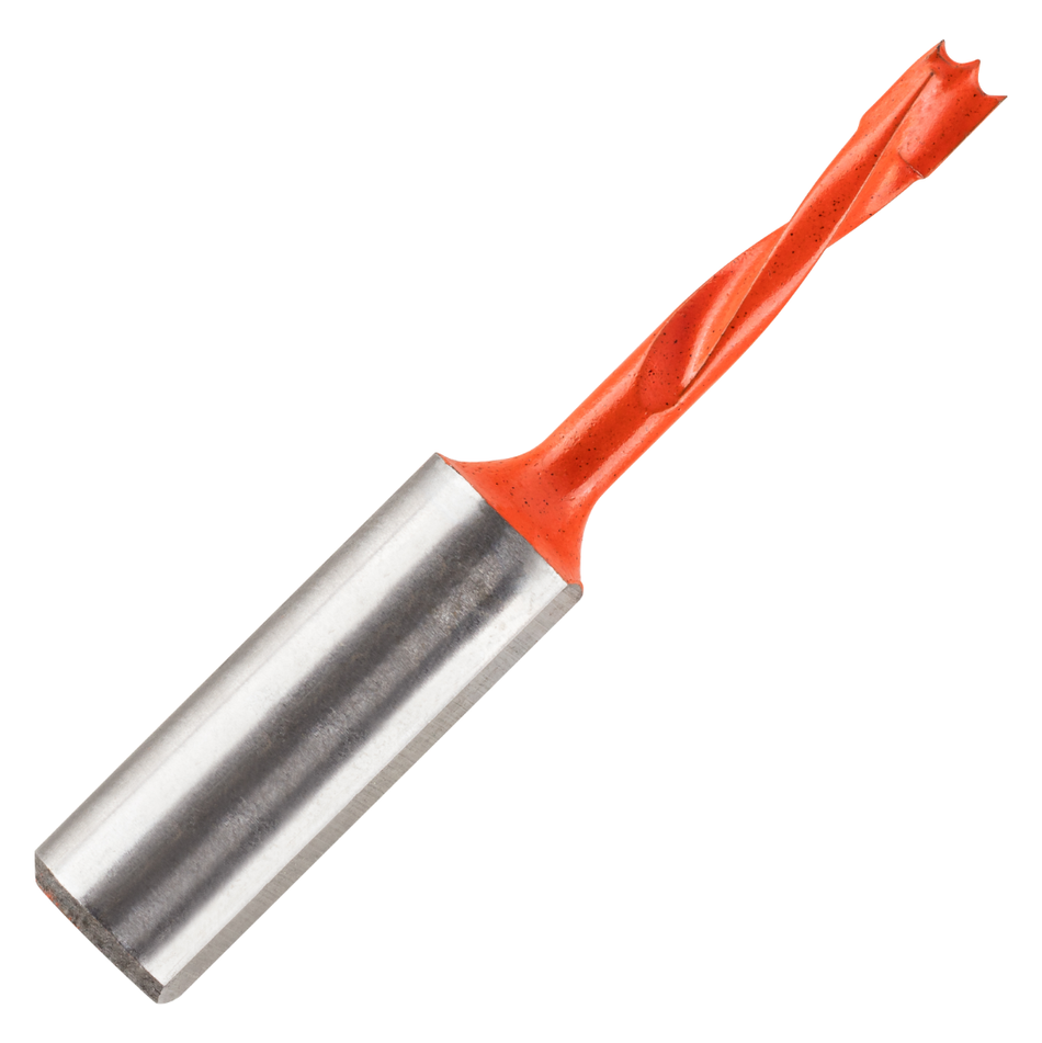 TCT Tipped CNC Dowel Drill Bits Left Hand 10mm Shank - Brad Point Drills