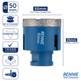 M14 Shank Diamond Tile Drill Bits / Holesaws For Use With Angle Grinders