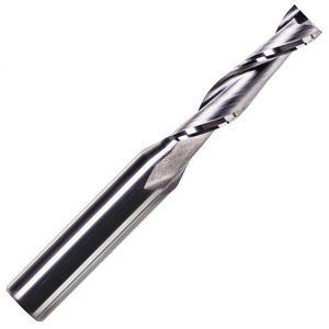 Solid Carbide 2 Flute Up Cut Spiral Router Bits On A 1/4" Shank