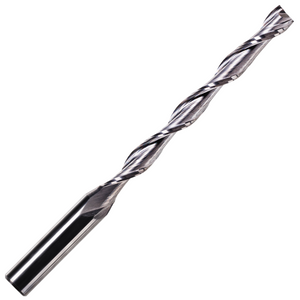Solid Carbide 2 Flute Up Cut Spiral Router Bits On A 1/4" Shank